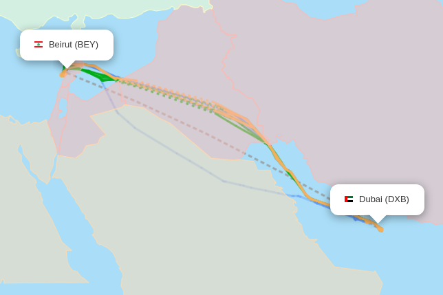 BEY-DXB