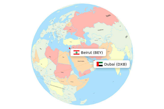BEY-DXB