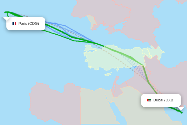 CDG-DXB