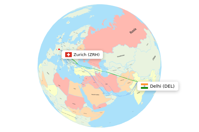 ZRH-DEL